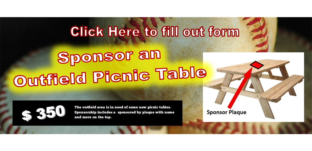 New Outfield Table Sponsorship