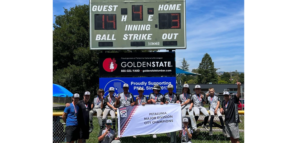 Congrats to the 2023 Majors City Tournament Champs -  Petaluma Market!